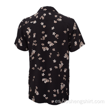 Camisa casual hawaiana con estampado digital para hombre